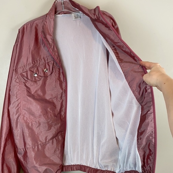 Passports Vintage Pink Windbreaker Jacket Size XL - Picture 9 of 13